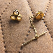 VINTAGE KETTE Krawattenschnalle Krawattenbefestigung Pin-Lock-Schnalle Business