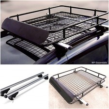 M-Way 120cm Aluminium Lockable Roof Rail Bars & Car Rack Tray for Seat Exeo St