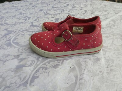 Carter's Girl's Casual shoes pink polka dot Size 8