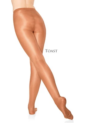 NYLONZ Medias/pantimedias de baile transparentes transparentes a la cintura 30d de nailonz S,M,L,XL, XXL +