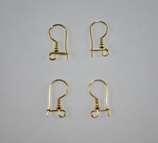 200pcs 100L  100R Gold plated Stainless Steel Ear Wires Hook