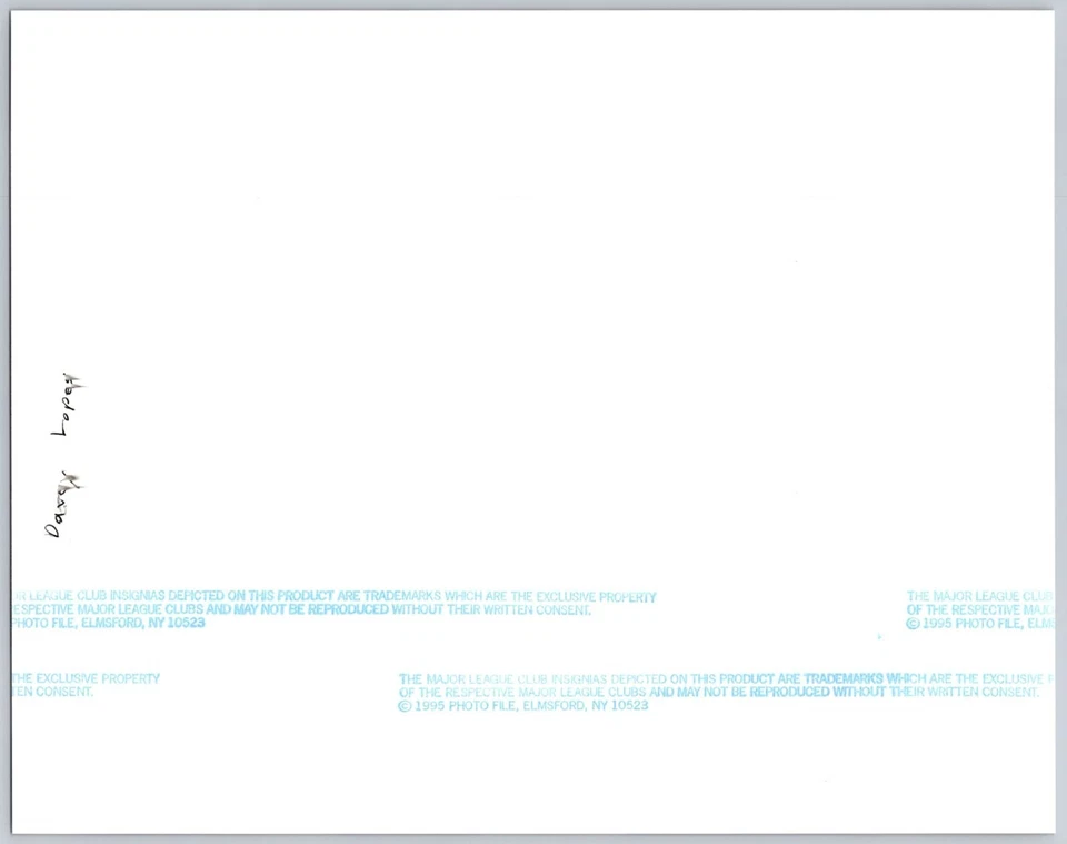 Foto de béisbol vintage firmada por Davy Lopes Chicago Cubs 8x10 Foto 2 de 2