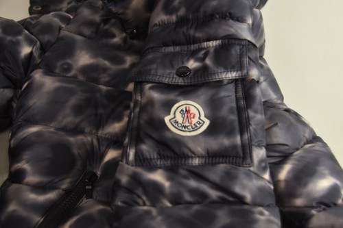 NEW Moncler Child Girls Jacket Puffer Hooded DOWN FEATHER Grey Beige 12 - Picture 7 of 12