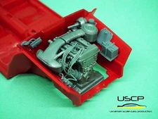 1/24 USCP 24A095 Alfa Romeo Giulia Sprint GTA Engine bay detail-up set