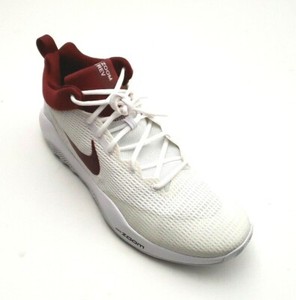 maroon and white basketball shoes