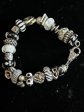 Trollbeads Beautiful Black And White Bracelet 9  Overall