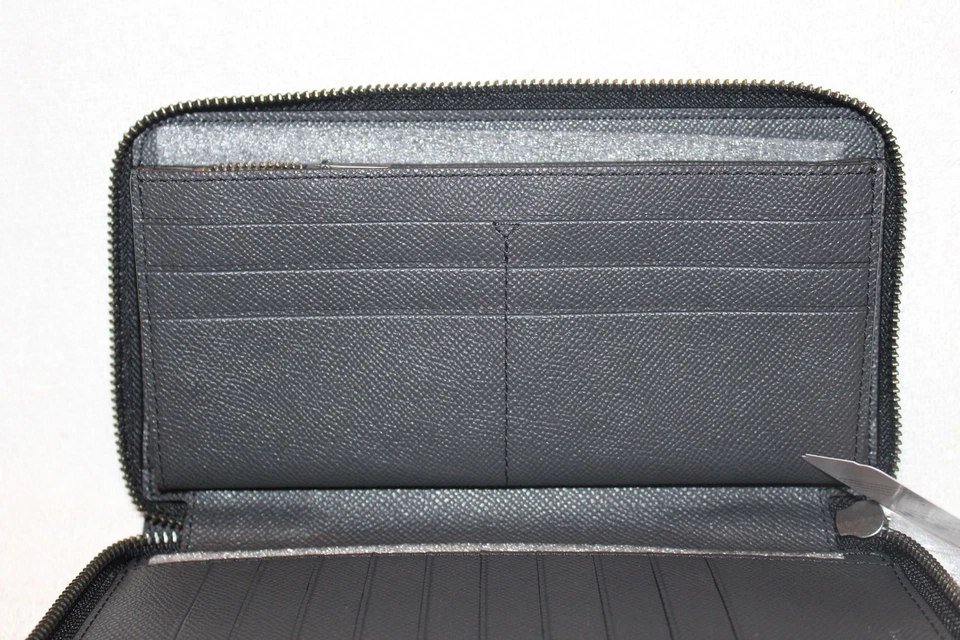 COACH F59120 NWT Accordion Travel Walllet - Crossgrain Leather Black - Изображение 4 из 4