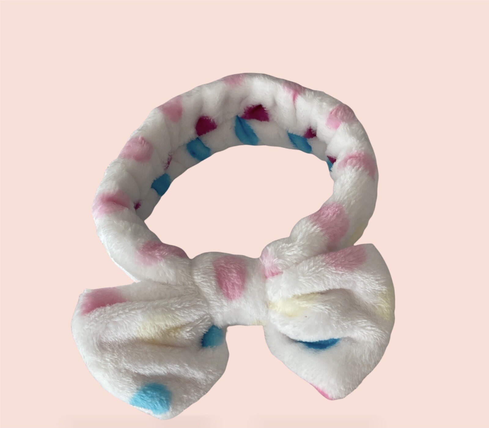 Headband Spa Women and Girls Makeup Diadema Turban Skincare White Polca Dot