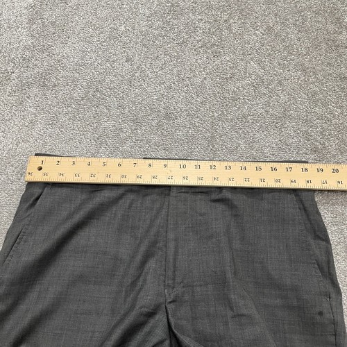 Ben Sherman Dress Pants Mens 36x36 Gray Laine Straight Leg Flat Front Workwear - Picture 15 of 18