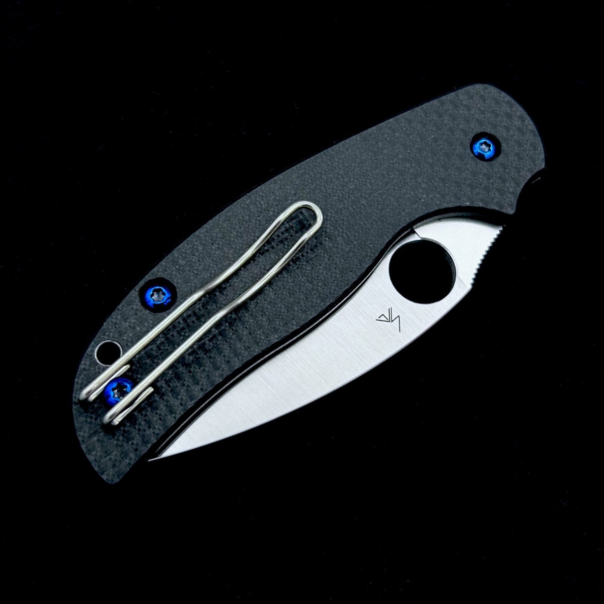 Spyderco Sage 6 C123CFBCLP Button Lock Folding Knife w/ S30V