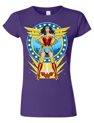 T-shirt Wonder Woman Tête Femme - Gris Foncé, Taille L, Neuf Avec étiquettes