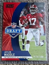 2021 Panini Score NFL Draft Showcase #D10 Jaylen Waddle #D 079/100