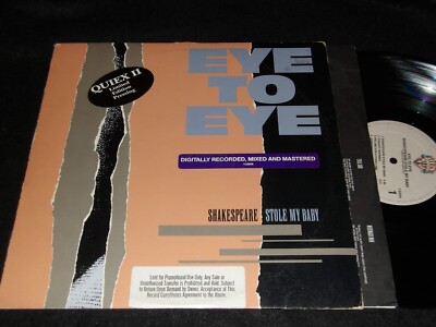 EYE TO EYE Quiex II Presing Audiophile LP SHAKESPEARE STOLE MY BABY 83 Gary Katz