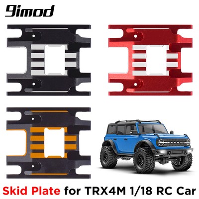 9imod Aluminum Alloy Skid Plate Transmission Mount for TRX4M 1/18 RC Car Parts