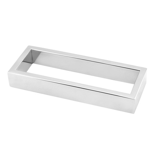 200mm Single Towel Ring Rail Rack Holder Square Stainless Chrome Black Accessory - Picture 2 of 21
