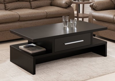 Modern Coffee Table Rectangular Design Drawer Living Room ...