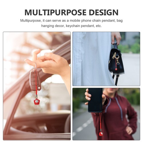 5 Pcs Kupferglockendekoration Kreativer Taschenanhänger Süße Handyanhänger - Zdjęcie 3 z 12