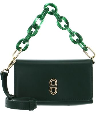 SEIDENFELT MANUFAKTUR Herrvik Crossbag with lock Tasche Malachite