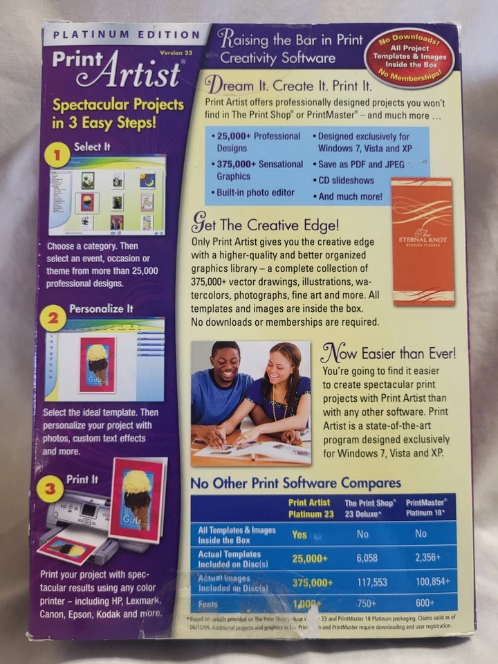 Platinum Edition Version 23 Print Artist Software for Windows Vista & Windows XP - Image 2 of 4