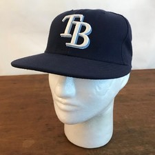 Tampa Bay Rays MLB Poly New Era Official On Field Baseball Cap Size 7 CH21