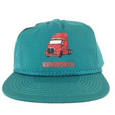 Vtg Kenworth Cap Big Rig Semi Truck Logo Diesel Snap Back Trucker Baseball Hat