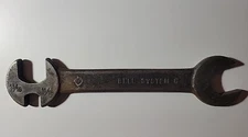 Vintage Bell System 10” Lineman's Open End 3-Way Multi Tool Wrench Lineman Tools
