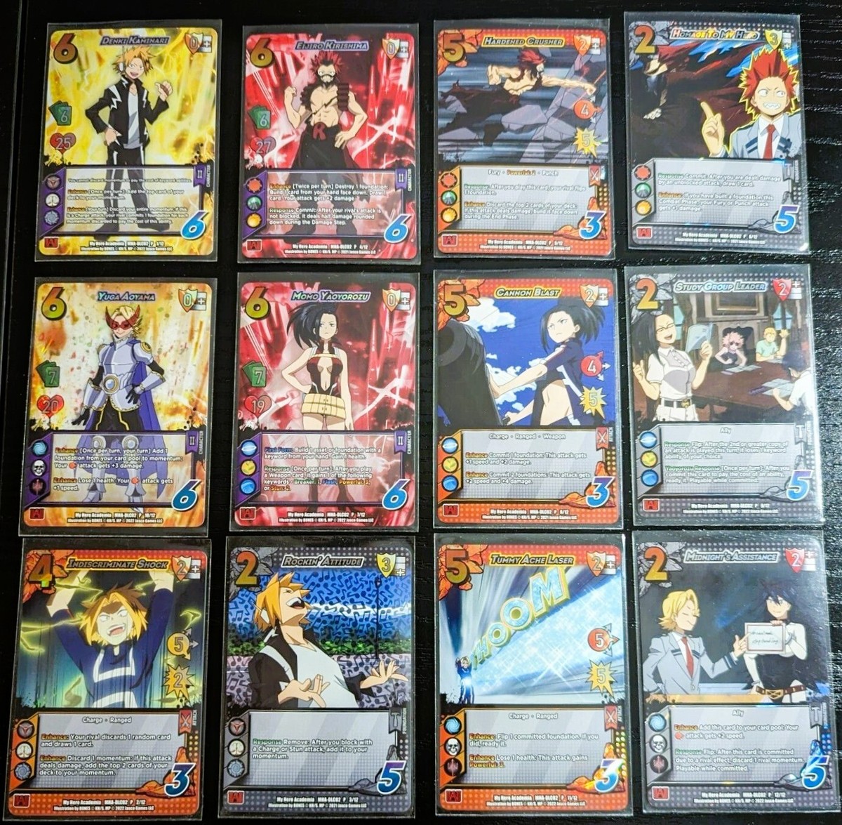 My Hero Academia CCG - 12 Card FOIL Promo Set - Crimson Rampage | eBay