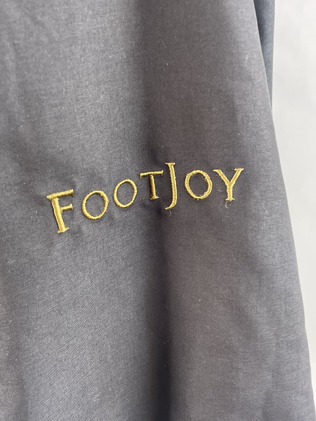 Footjoy Windshirt Shirt Mens Large Black V-Neck Pullover Golf 3/4 Sleeve