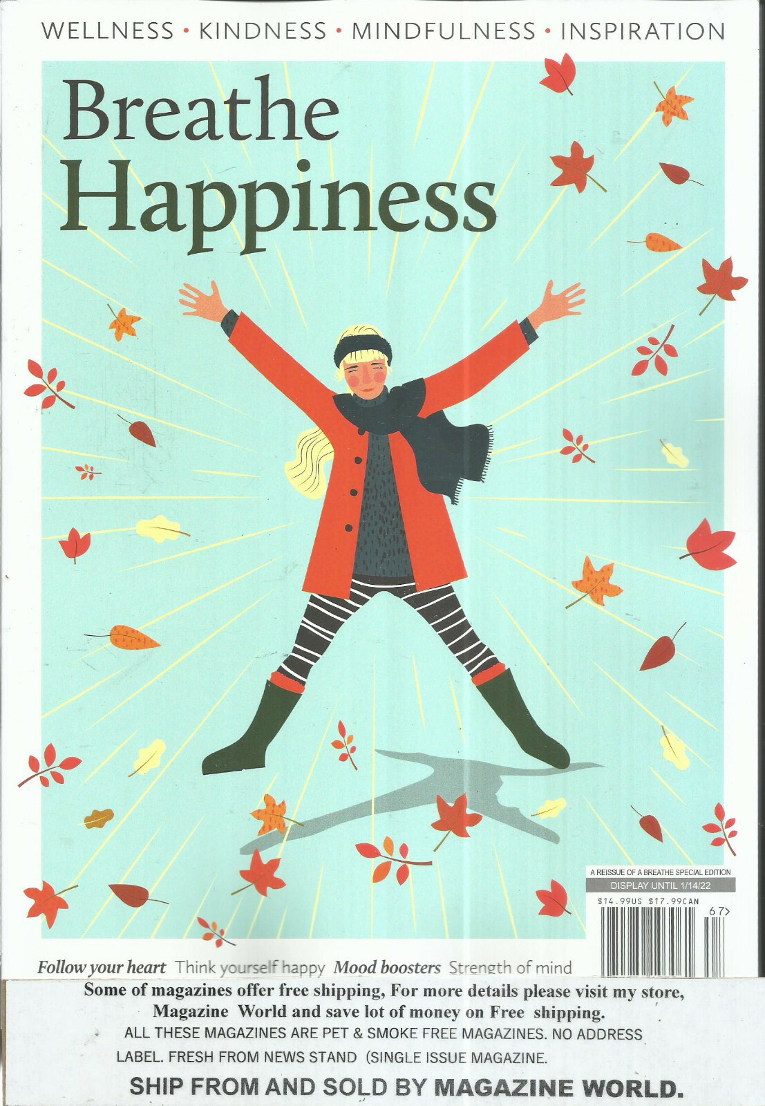 Breathe Magazine, Happiness Special Edition * Issue, 2021* Display  Jan, 14 2021