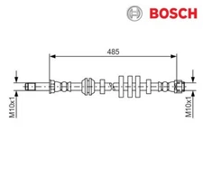Brake Hose Bosch 1987481568 for Audi Q5 Q5 Van