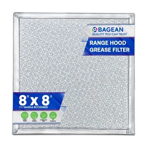 Filtre à vent de hotte 8x8" de remplacement du filtre à hotte pour BCC024600-Aluminum