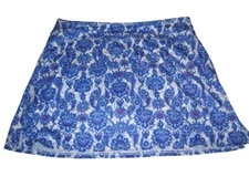 Tranquility Skort Cargo Skirt Tennis Blue Shorts womens zip pockets size 2XL