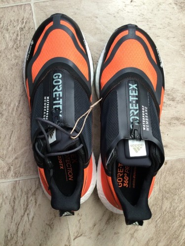 New Adidas ULTRABOOST 22 GTX GoreTex GX9126 Zip Orange Shoes Limited Ed Men 8.5 - Picture 6 of 6