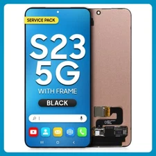 Samsung S23 5G LCD with Touch Black SERVICE PACK