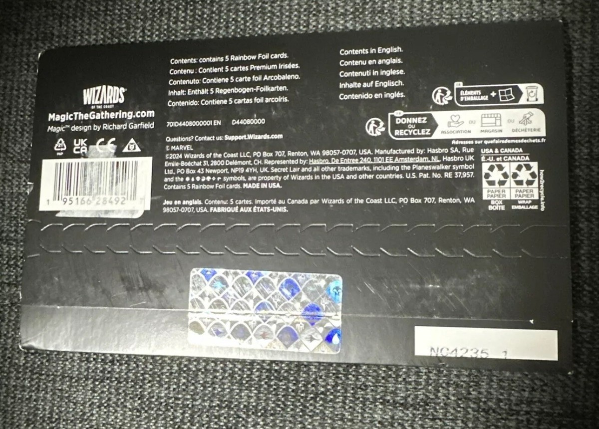 Magic the Gathering Secret Lair X Marvel Storm Rainbow Foil Magic the Gathering Secret Lair X Marvel Storm Rainbow Foil
