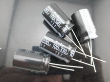 4pcs RUBYCON YXF 330uf 100v 330mfd Capacitor high frequency 105℃ 16*25mm