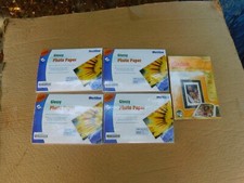 Lot of 5 Photo Paper 5" x 7" Kodak, Meritline For Epson, 100 Sheets NEW 