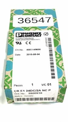 Phoenix Contact CB E1 24/DC/2A NC P 2800916 Geräteschutzschalter Leitungsschutzs - Bild 1 von 3