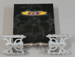 Vintage Old School GT BMX Bicycle Bike Alloy Pedals 9//16 Flat-Platform Spider