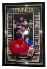 ** NEW Lennox Lewis Signed Glove Autographed Display *