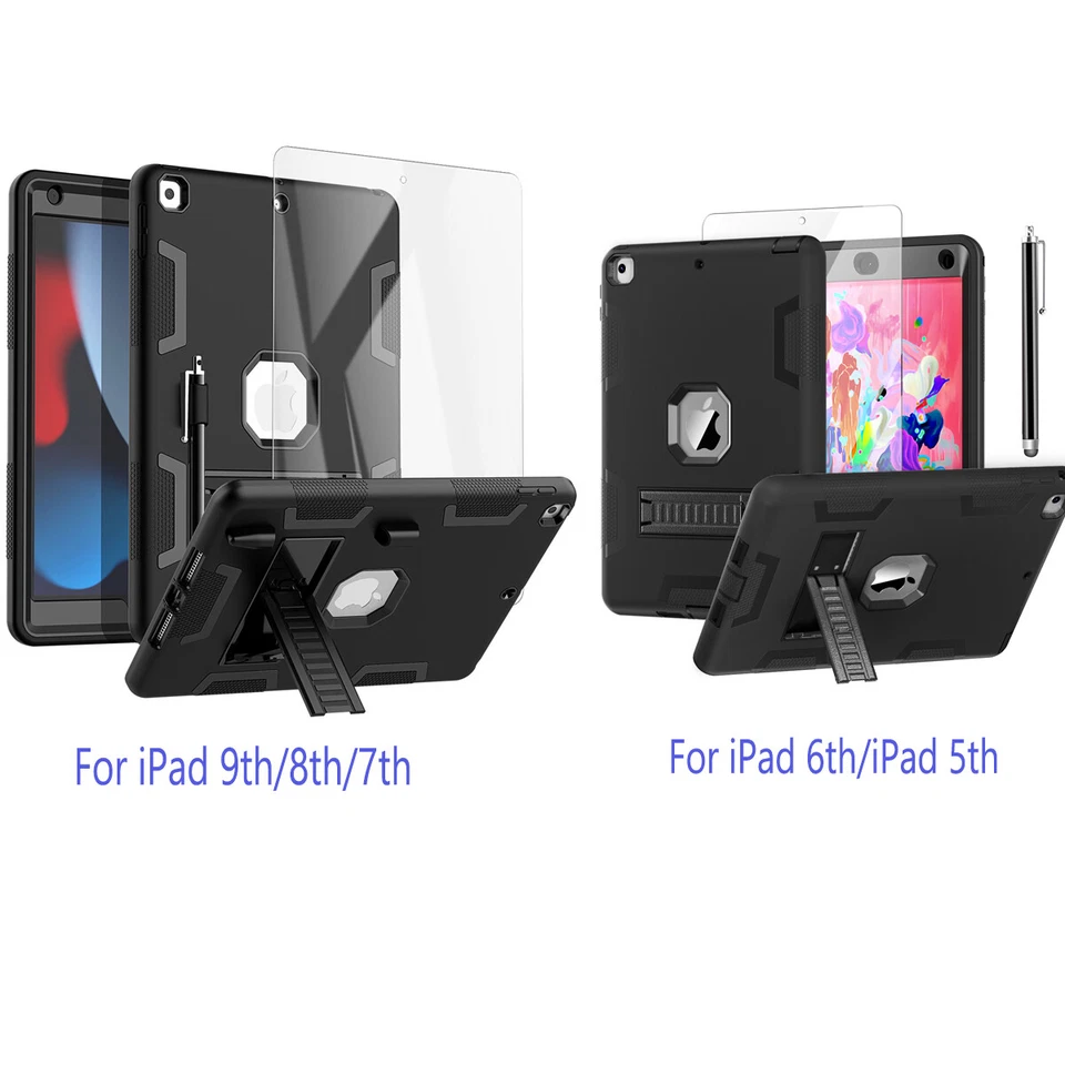 For iPad 10th 9th/7th/8th 6th Generation Case Stand Heavy Duty Shockproof Cover - Image 2 of 4