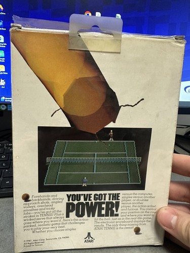 Atari HOME COMPUTER Video TENNIS TV CONSOLE ARCADE GAME 1987 *BRAND NEW SEALED* - Picture 3 of 5