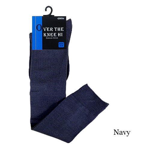 Premium Cotton Over the Knee High Socks - Girls Ladies Cheerleader Size 2-8 - Picture 3 of 10