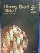 Whitman Liberty Head Nickel 1883-1912 Coin Folder, Album Book #9007