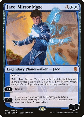 ZNR JACE MIRROR MAGE 1x Rare Magic Zendikar Rising MTG NM