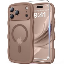 Domaver Magnetic For Iphone 17 Pro Max Case Cute Wavy Full Camera Protection