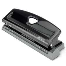 1725 Adjustable 6-Hole Punch, 4 x Different Positions, 9 Sheets Capacity, Met...