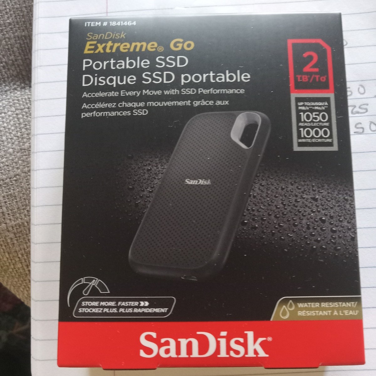 ショッピング安心 SanDiskエクストリーム ポータブルSSD 2TB 【公式通販】