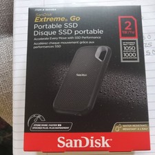 SanDisk NVMe Extreme Go Portable 2TB External SSD USB 3.2 Gen 2 USB-C