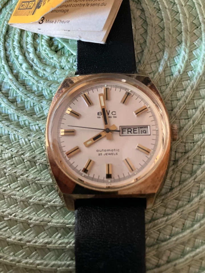 BWC, Automatik, "Neu", BWC Lederband, Versiegelt, Day Date, läuft - Bild 4 von 4